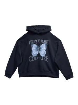 Versace Jeans Couture: Sweatshirts & Sweaters - Butterfly Hoodie