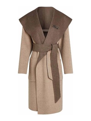 KARL LAGERFELD: knee length coats - Reversible Soft Coat