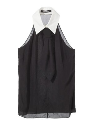 KARL LAGERFELD: Tops y camisetas sin mangas - Top - Negro