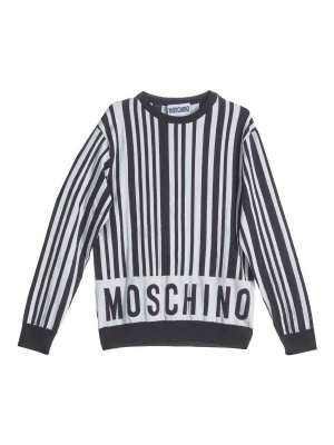 MOSCHINO: Pull col rond - Pull Col Rond - Blanc