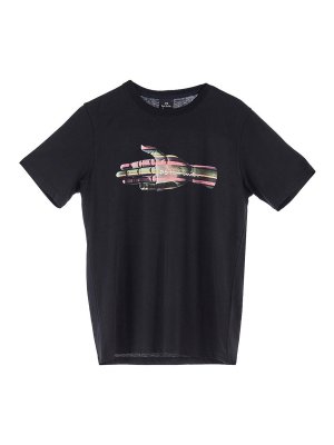 PS BY PAUL SMITH: t-shirts - Multistriped Hand T-Shirt