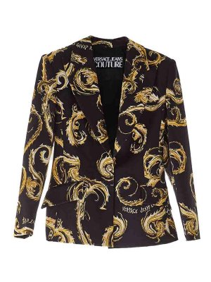 Versace Jeans Couture: カジュアルジャケット - カジュアルジャケット - 黒