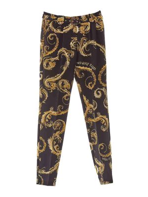 Versace Jeans Couture: Pantalons casual - Pantalons Décontractés - Noir
