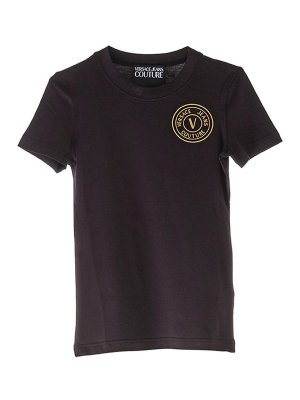 Versace Jeans Couture: Camisetas - Camiseta - Negro