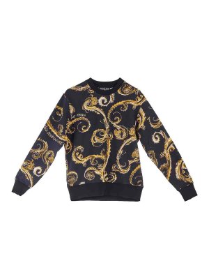 Versace Jeans Couture: Sweatshirts und Pullover - Sweatshirt - Schwarz