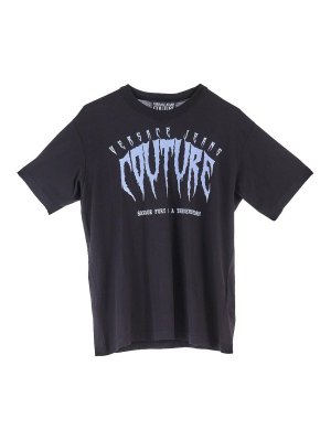 Versace Jeans Couture: t-shirts - Chain Logo T-Shirt