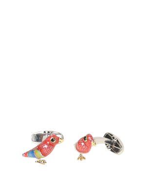 PAUL SMITH: Cufflinks - Macao Parrot Twins