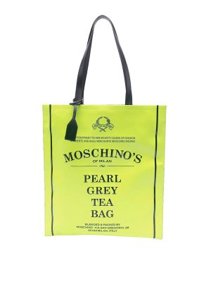 MOSCHINO: totes bags - Tracolla Pearl Grey