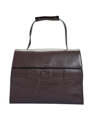 MOSCHINO: Sacs à main - Sac Cabas - Marron Foncé