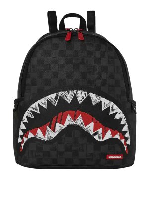 SPRAYGROUND: zaini - Zaino Savage Scribble Shark