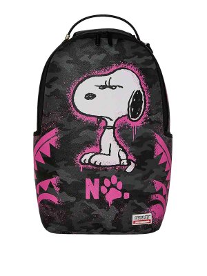 SPRAYGROUND: backpacks - Snoopy Pink Stencil Backpack