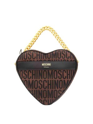 MOSCHINO: Bolsos Shopping - Bolso Shopping - Marrón