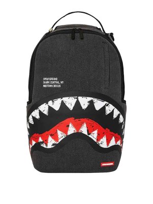 SPRAYGROUND: zaini - Zaino Dlxs verniciato centrale Shark