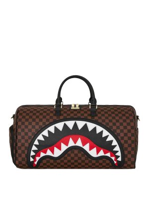 SPRAYGROUND: Borse da viaggio - Squali a dente di sega nel borsone di Parigi