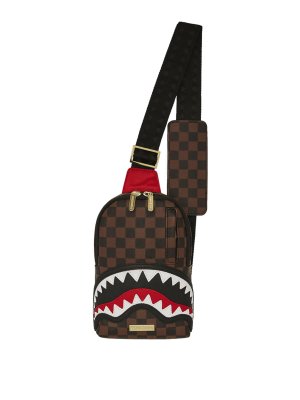 SPRAYGROUND: cross body bags - Sawtooth Sharks In Paris One-Strap Sling