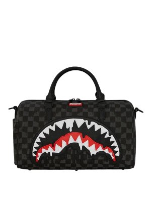 SPRAYGROUND: Borse da viaggio - Squali gocciolanti nel mini borsone di Parigi