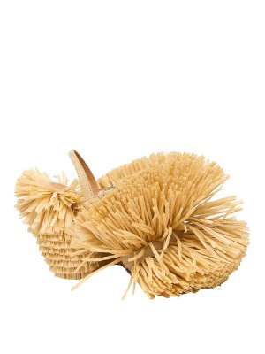 MOSCHINO: sandals - Cork Raffia Sandal