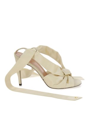 MOSCHINO: Sandales - Sandales - Crème