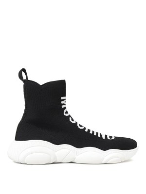 MOSCHINO: sneakers - Scneaker a calzino alto