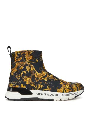 Versace Jeans Couture: trainers - Dynamic High Sneakers Baroque