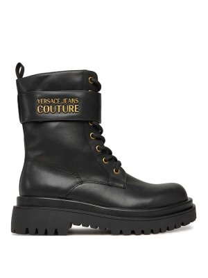 Versace Jeans Couture: Stiefeletten - Stiefeletten - Schwarz