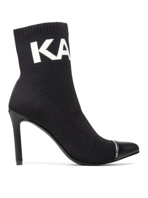 KARL LAGERFELD: Stiefeletten - Stiefeletten - Schwarz