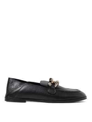 SEE BY CHLOE': Loafers & Slippers - Chain Line Moccasin