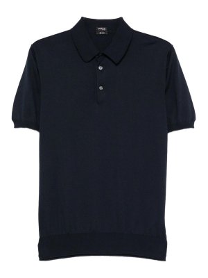 KITON: Polos - Polo - Azul