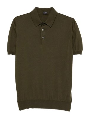 KITON: ポロシャツ - ポロシャツ - ダークグリーン
