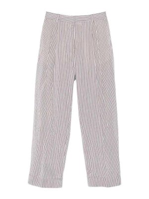 DRIES VAN NOTEN: カジュアルトラウザー - カジュアルパンツ - ブラウン