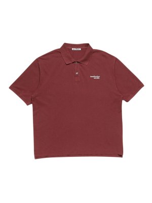 Acne Studios: Camisetas - Camiseta - Rojo