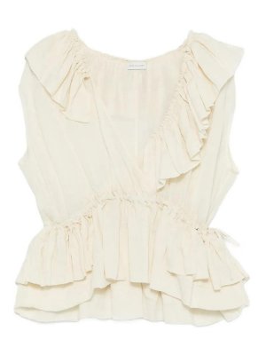 DRIES VAN NOTEN: Tops & Débardeurs - Top - Crème