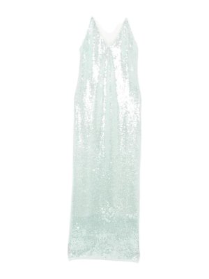 FORTE FORTE: cocktail dresses - Slip Dress Liquid Sequins