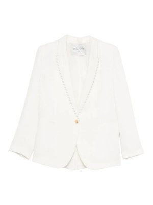 FORTE FORTE: giacche casual - Giacca Telo Lina Chic Ricamo Cappe