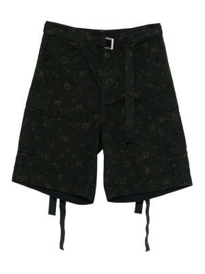 Sacai: トラウザーショーツ - ショートパンツ - 緑