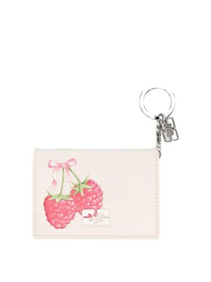 GANNI: portafogli - Bou Make Up Pouch Stampa Lampone