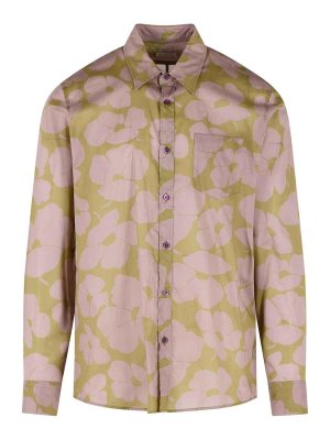 DRIES VAN NOTEN: Hemden - Hemd - Grün
