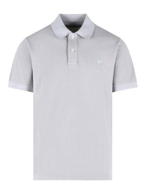ERL: polo shirts - Grey Cotton Polo Shirt