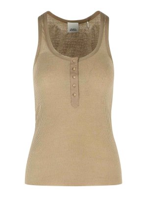 ISABEL MARANT: トップス＆タンクトップ - トップ/タンクトップ - Light Bronze