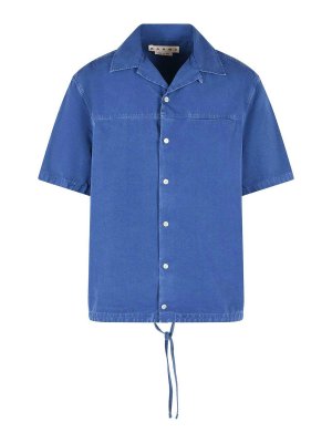 Marni: shirts - Blue Cotton Shirt