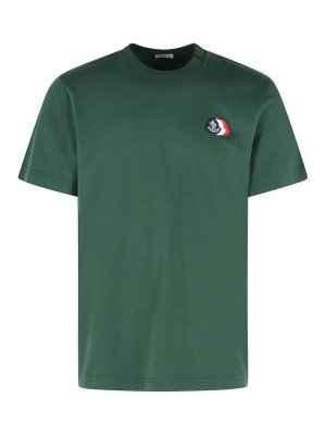 MONCLER: T-shirts - T-Shirt - Vert