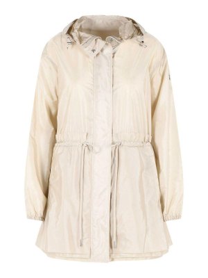 MONCLER: parkas - Weteau Cream Polyamide Jacket