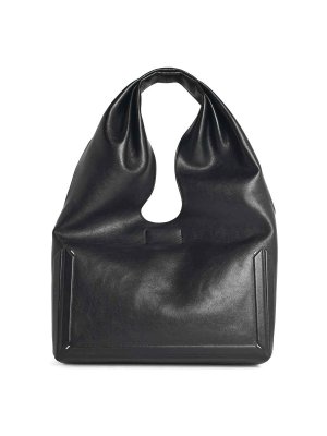 Maison Margiela: totes bags - Medium  Black Leather Bag