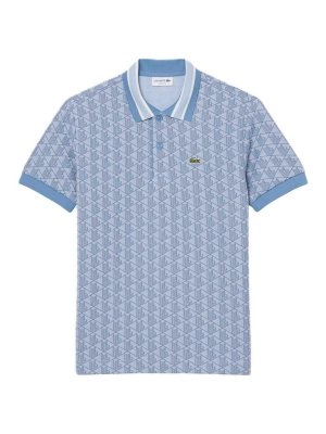 LACOSTE: polo - Polo dal taglio classico in jacquard