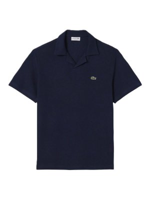 LACOSTE: polo - Polo in cotone-lino