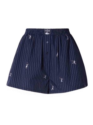 LACOSTE: Trousers Shorts - Cotton poplin jacquard boxer shorts