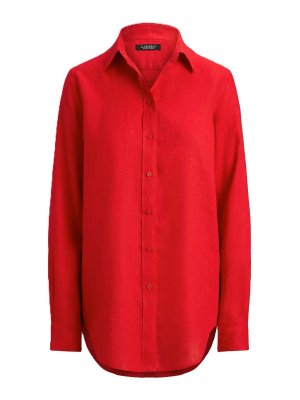 LAUREN RALPH LAUREN: camicie - Karrie-manica lunga-camicia-tessuto di lino