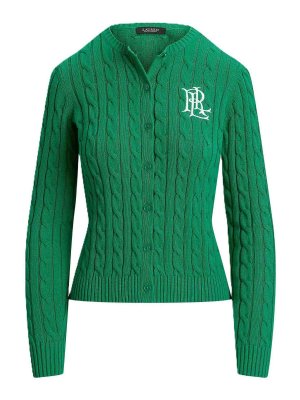 LAUREN RALPH LAUREN: cardigan - Cardigan in cotone gasato Ralhan
