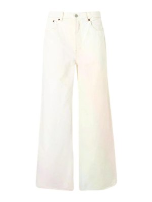 LAUREN RALPH LAUREN: casual trousers - Woven-wide leg-pants-3x1 rigid denim