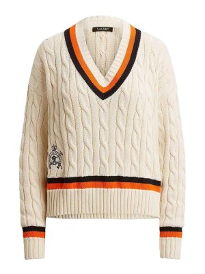 LAUREN RALPH LAUREN: クルーネック - クルーネック - ベージュ